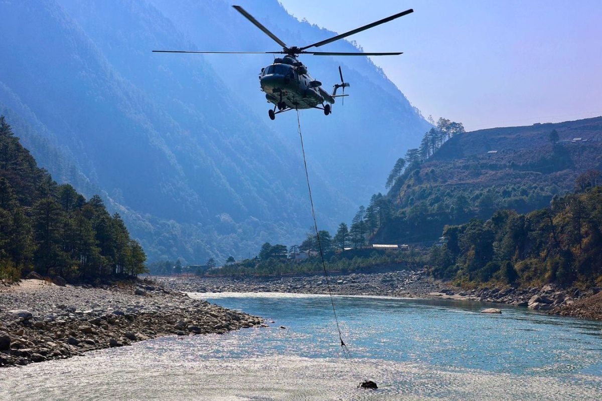 Video: IAF Responds To Forest Fires In Arunachal Pradesh’s Lohit Valley, Deploys Mi-17 Helicopter