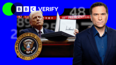 Ros Atkins on…President Trump’s year in numbers