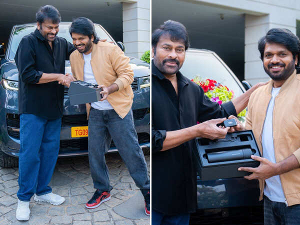 Pics: Chiranjeevi Gifts Luxury Car to Anil Ravipudi