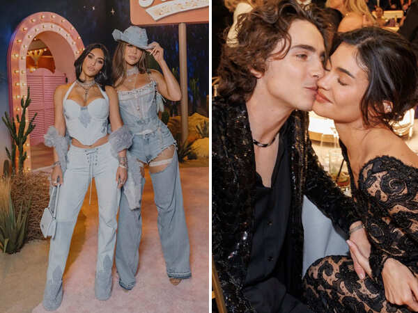 Kim and Khloe Kardashian on Kylie Jenner and TimothÃ©e Chalametâs best night out