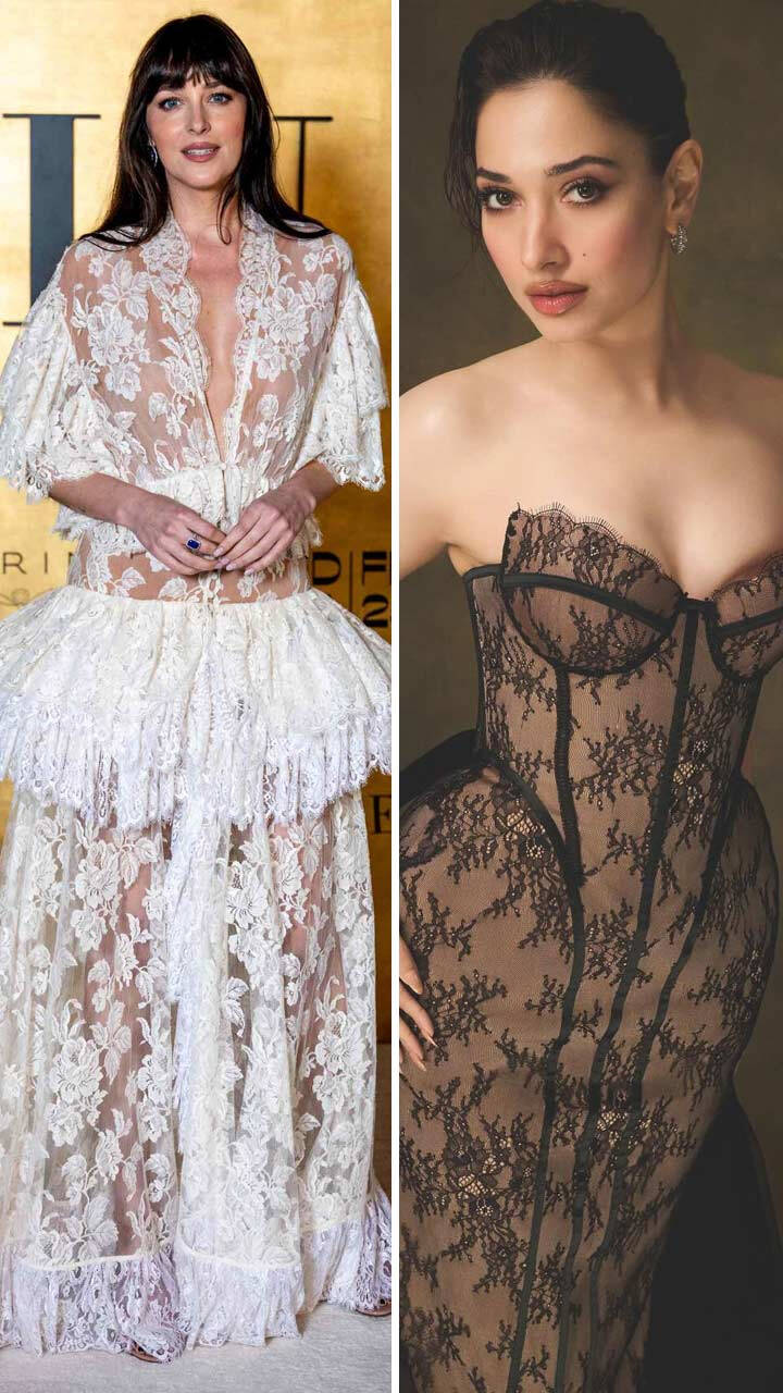 Kendall Jenner to Tamannaah Bhatia: Celebs Who Dazzled in Lace Outfits