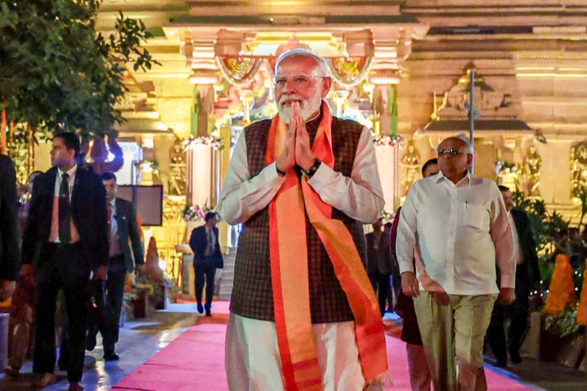 PM Modi Receives Rousing Welcome At Somnath Temple, Offers Prayers On Swamibhan Parv | Pics