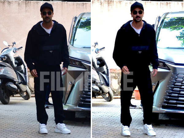 Photos: Ranbir Kapoor Slays In An All-Black Outfit At Sanjay Leela Bhansalis Office
