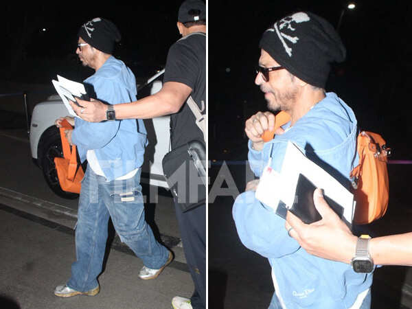 PHOTOS: Shah Rukh Khan Jets Off to Dubai Flaunting His HermÃ¨s Bag
