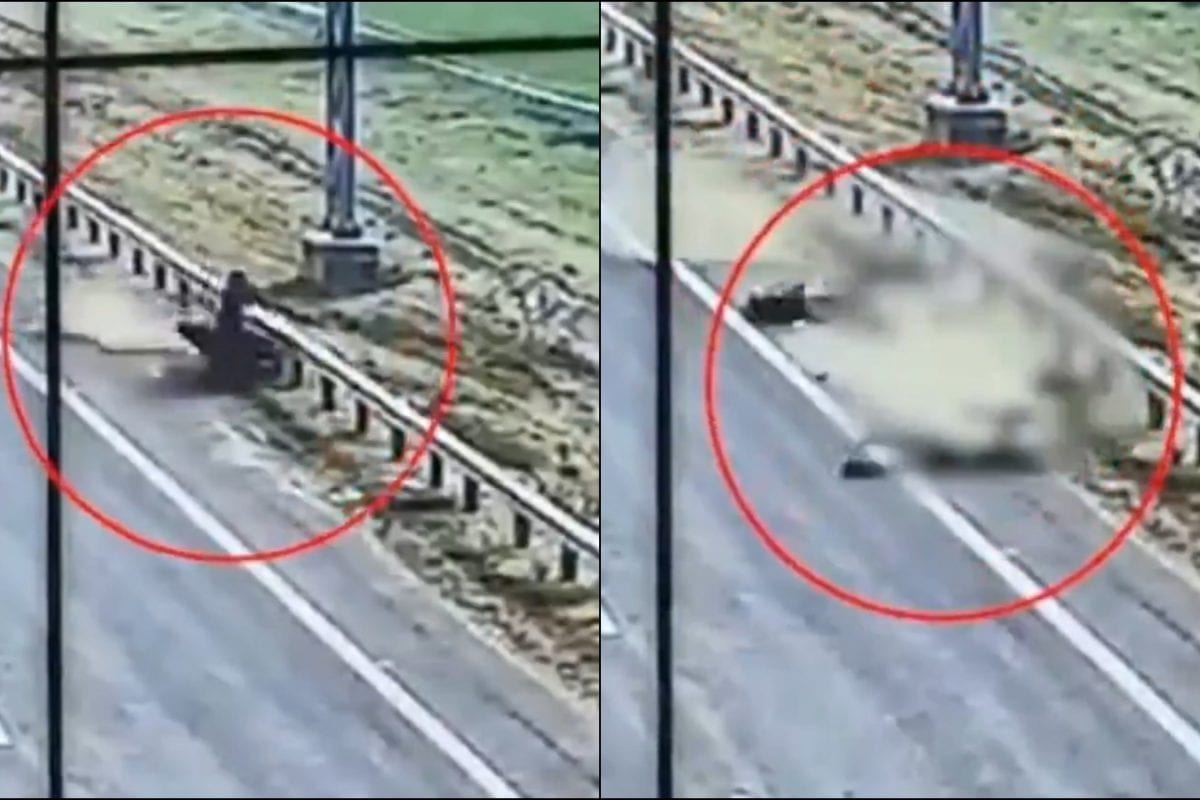 Two Killed After Speeding Bike Rams Into Railing On Telangana Road, Shocking Video Surfaces Two Killed After Speeding Bike Rams Into Railing On Telangana Road, Shocking Video Surfaces