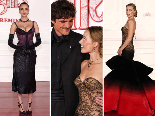 Margot Robbie and Jacob Elordi serve Gothic Glam at Wuthering Heights Premiere
