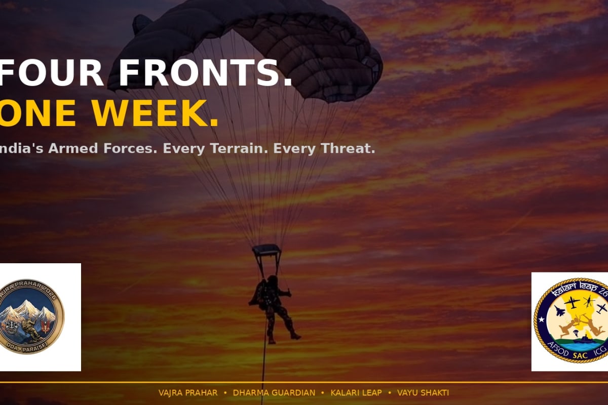 Indian Armed Forces Hold Multiple Drills, Including Joint Exercises With US, Japan