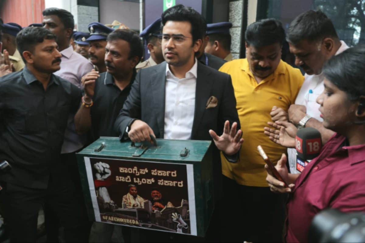 ‘Arresting Won’t Silence Me’: Tejasvi Surya Briefly Detained Amid Bengaluru Metro Fare Protest