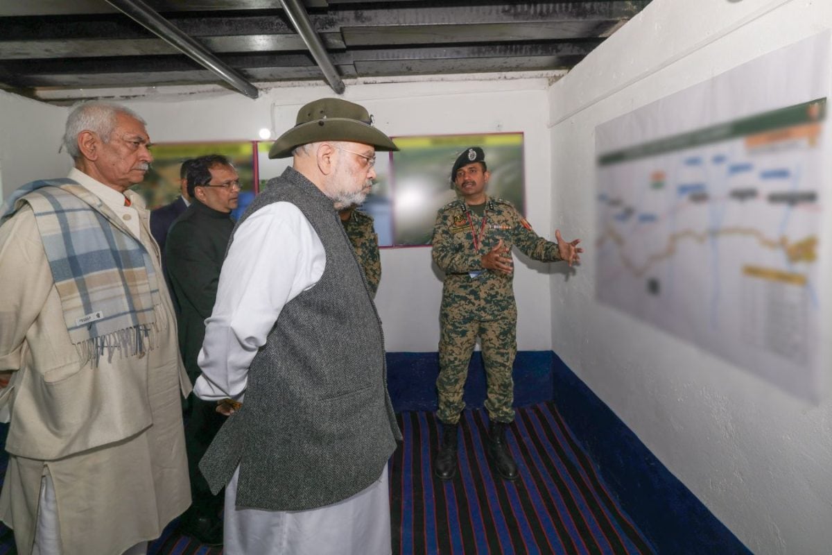 Amit Shah Visits Bobia Border Post, Chairs Security Review In Jammu