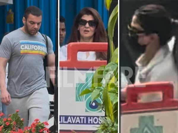Photos: Salman Khan Sohail Khan Sangeeta Bijlani And More Reach Lilavati To Visit Salim Khan