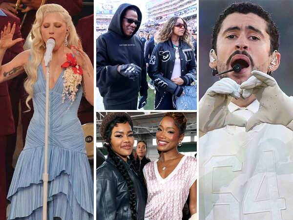 PHOTOS: Bad Bunny Kim Kardashian and More at Super Bowl 2026