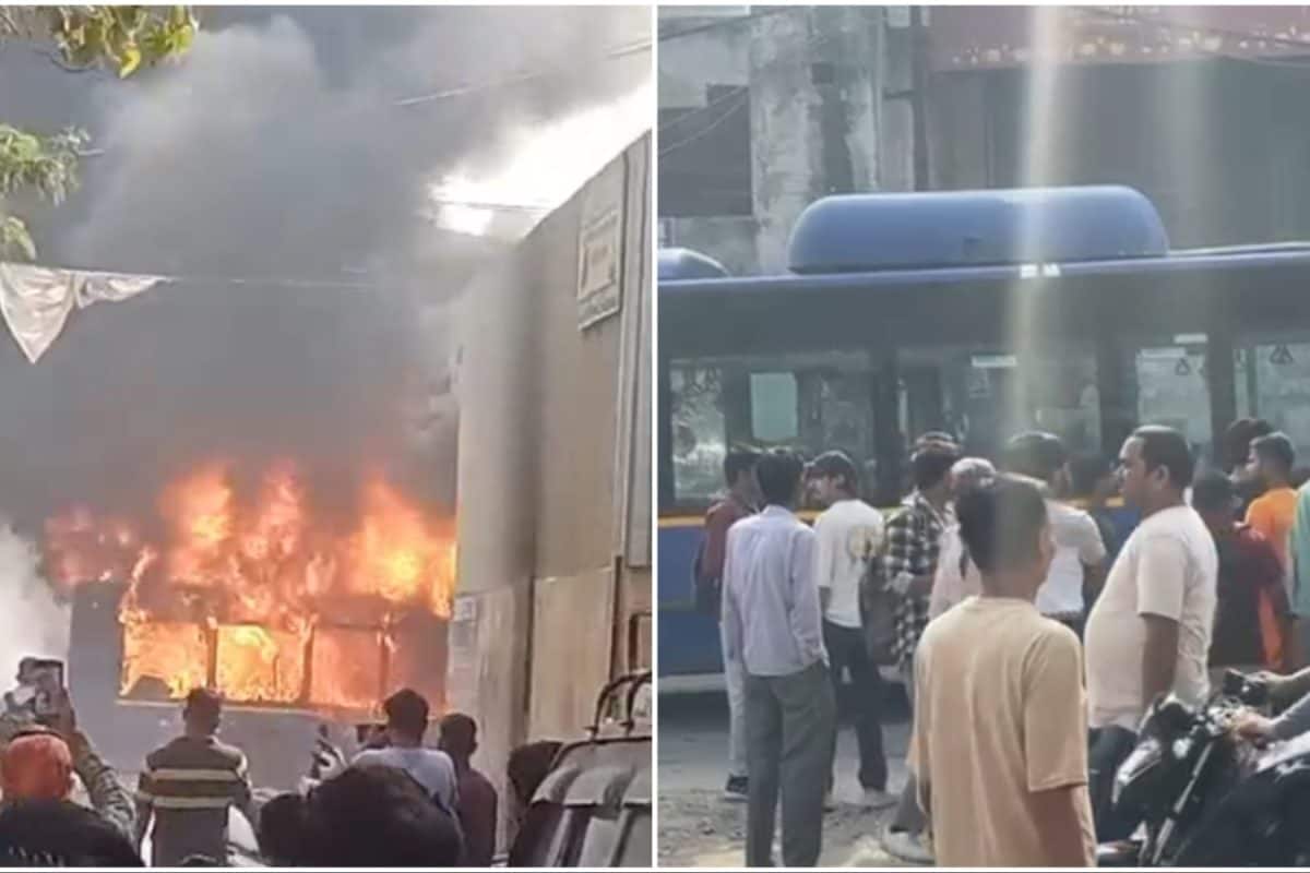 1 Dead As DTC Bus Hits Pedestrians In Delhi’s Nangloi; Locals Torch Vehicle Amid Protests