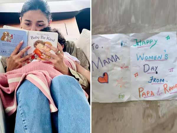 Alia Bhatt Shares Adorable Womenâs Day Card From Daughter Raha