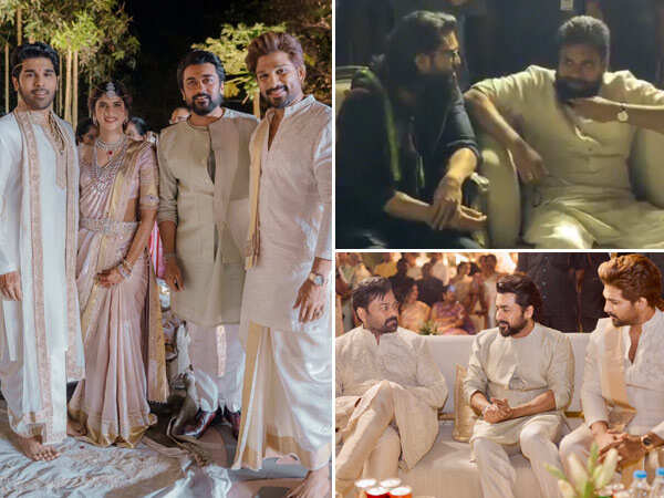 Photos: South Bigwigs Grace Allu Sirish and Nayanika Reddyâs Wedding