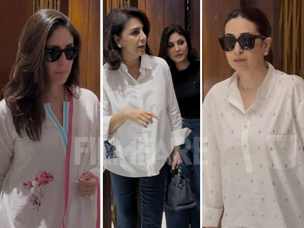 PHOTOS: Kareena Kapoor Khan Karisma Kapoor Neetu Kapoor and More at Manish Malhotras Residence PHOTOS: Kareena Kapoor Khan Karisma Kapoor Neetu Kapoor and More at Manish Malhotras Residence