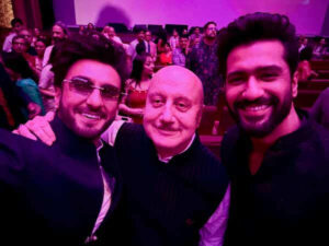 Anupam Kher Calls Himself Newcomer As He Poses With Dhurandhar Ranveer Singh and Chhaava Vicky Kaushal