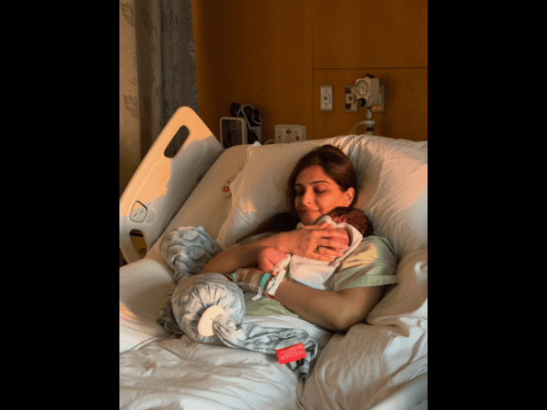 Sonam Kapoor Shares First Photos With Newborn Pens Heartfelt Note Thanking Hospital And Doctors