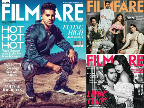 Birthday Special: Varun Dhawanâs Filmfare Covers Through The Years