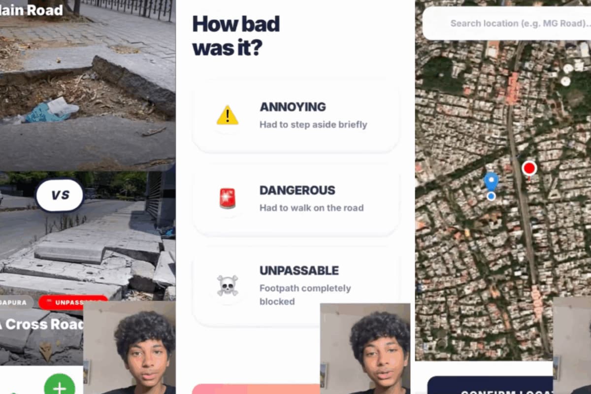 ‘Tinder For Footpaths’: 14-Year-Old Bengaluru Boy Creates An App To Improve Pedestrian Safety, Internet Reacts