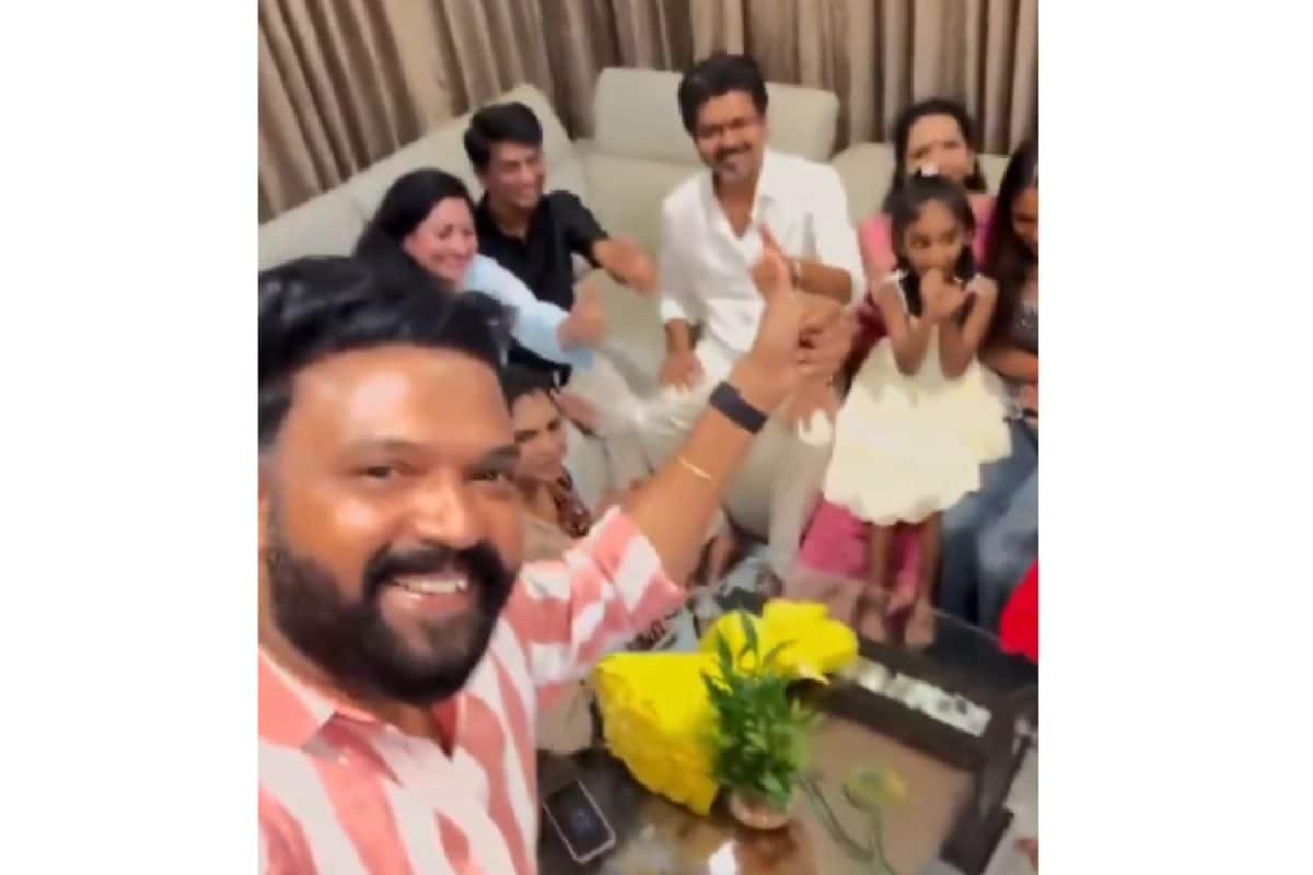 Dressed In White Shirt And Pants, TVK Chief Vijay Joins Family For Celebrations | Video