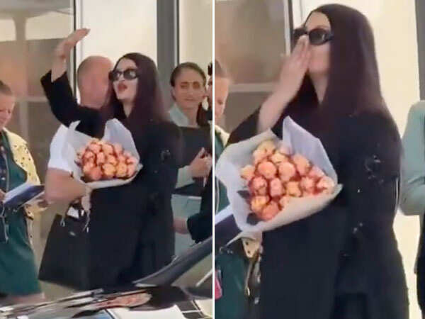 Photos: Aishwarya Rai Bachchan Arrives in Cannes With Daughter Aaradhya