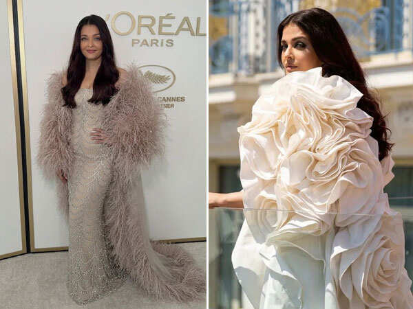 Photos: Aishwarya Rai Bachchan Serves Floral Couture and Shimmer Glamour in New Cannes Looks