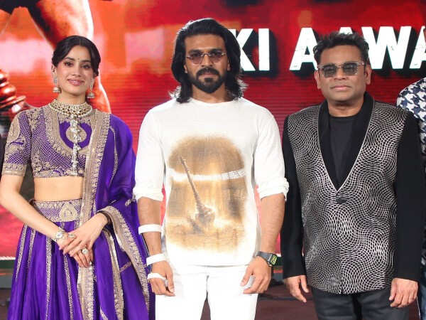 Ram Charan AR Rahman Janhvi Kapoor Shine at Blockbuster Bhopal Bash