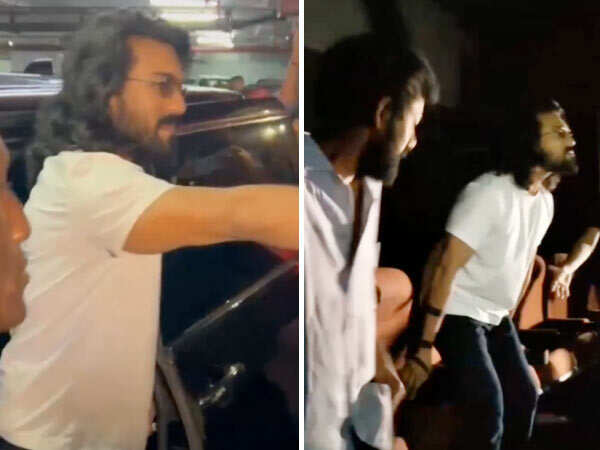 Ram Charan Watches Peddi With Fans in Hyderabad