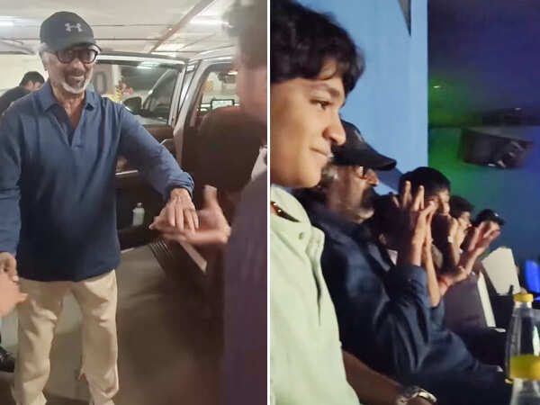 Rajinikanth Attends Jailer 2 Screening With Fans Joins Cast And Crew For Success Celebration
